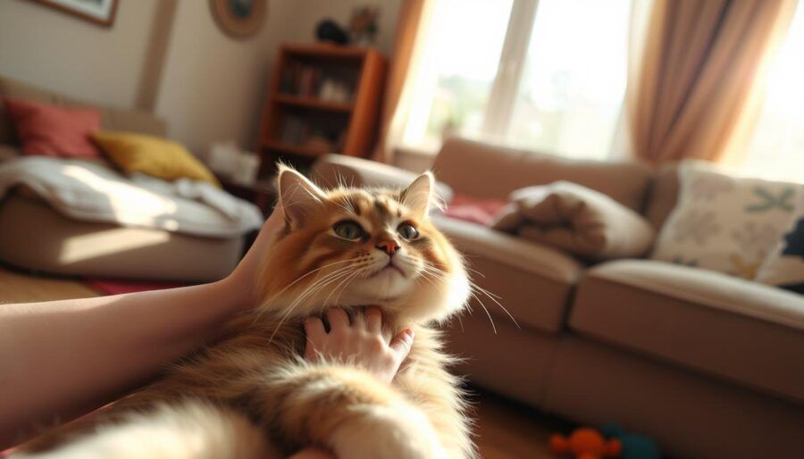 Caricias para gatos