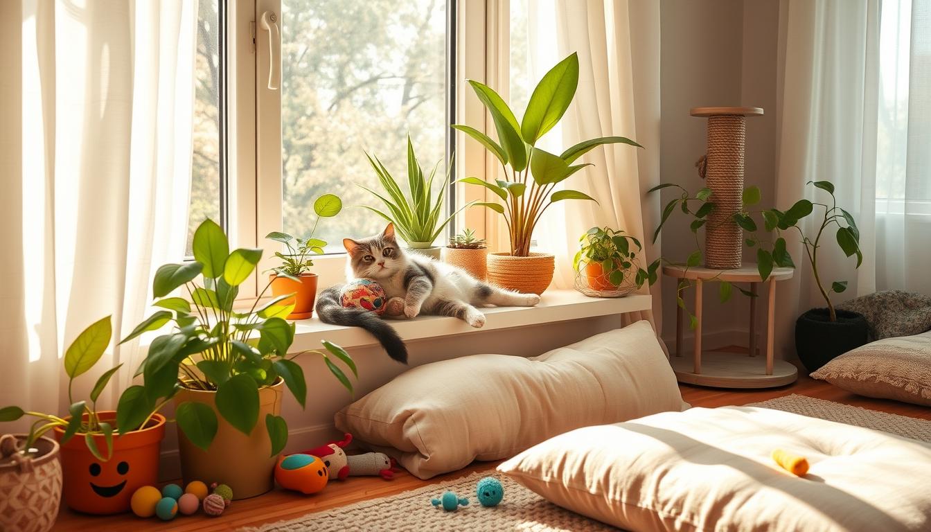 Consejos para mantener a tu gato feliz dentro de casa