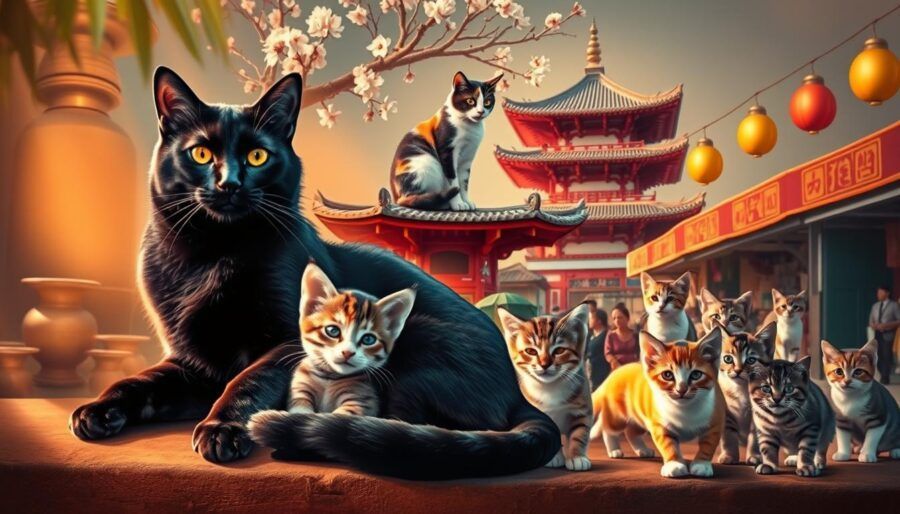 gatos en diferentes países