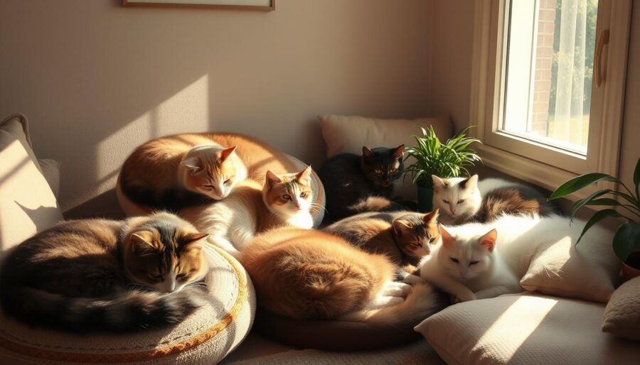 ronroneo de gatos